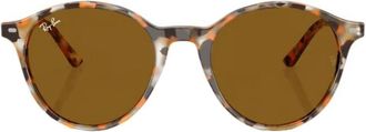 Ray-Ban Bernard Brown Round Unisex Sunglasses RB2230F 135733 51