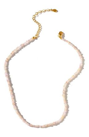 Girls Crew Pink Sands Beaded Necklace in Gold at Nordstrom