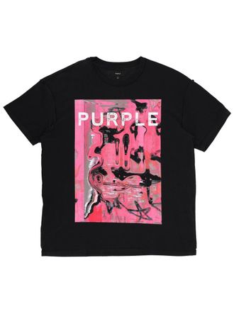 Purple T Shirt With Print