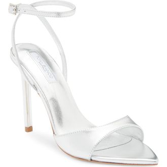Tony Bianco Molly Sandal in Silver Nappa Metallic at Nordstrom, Size 8.5