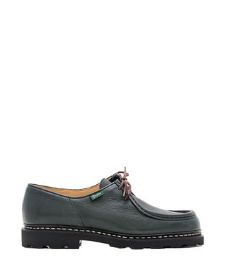 Paraboot Green Cerf Leather Lace-Up Loafers