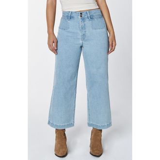 Unpublished Gemma High Waist Crop Wide Leg Jeans in Silverlake at Nordstrom, Size 31
