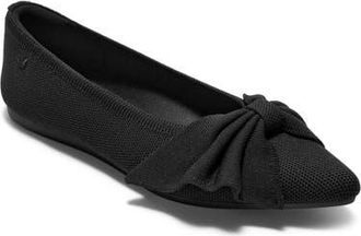 Vivaia Azura Pointed-Toe Bow Flats in Black at Nordstrom, Size 5.5