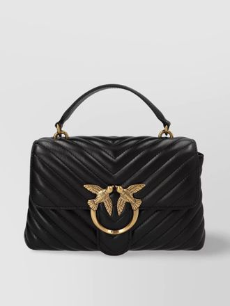 Pinko large lady love bag puff chevron handbag