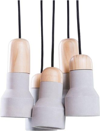 Beliani Pendant Lamp APURE Concrete Grey