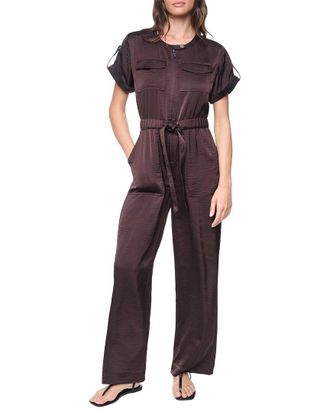 DKNY Roll Tab Contrast Jumpsuit