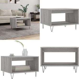 vidaXL Tavolino da Salotto Grigio Sonoma 60x50x40 cm Legno Multistrato - Tavolino in legno - Tavolino in legno multistrato