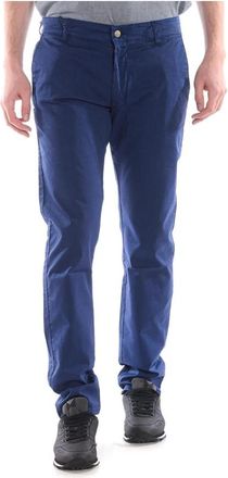 Daniele Alessandrini Jeans - Heren - Chinos - Blauw - W32 - Katoen - Broeken