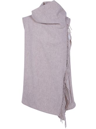 Fabiana Filippi Scarf Wool Blend Cape Vest