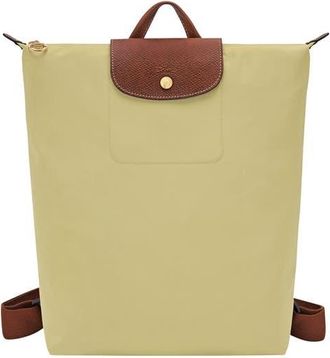 Longchamp Medium Le Pliage Backpack in Pistachio at Nordstrom