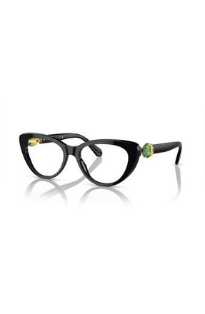Swarovski 53mm Cat Eye optical glasses in Black at Nordstrom