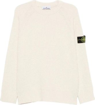 Stone Island Truien & Vesten, Heren, Beige, L, Trui met ronde hals