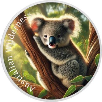 OEM Naturaleza Australiana - Koala Acogedor De 1 Oz De Plata