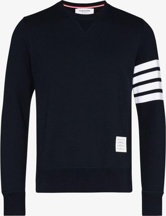 Thom Browne 4-Bar Stripe Cotton Sweatshirt - Mens - Cotton