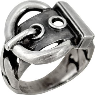 Herm&egrave;s Silver Silver 925 Band Ring (Pre-Owned)