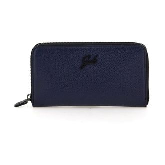 Gabs Wallets & Cardholders, female, Blue, Size: ONE SIZE Blue Leather Wallet with Zipper Compartment