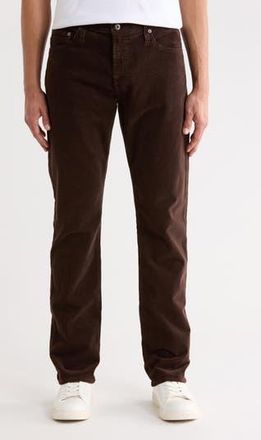 AG - Adriano Goldschmied Everett Straight Leg Corduroy Pants in Sulfur Bitter Chocolate at Nordstrom Rack, Size 31 X 34