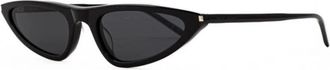 Saint Laurent Ladies Black Cat Eye Sunglasses SL703 001