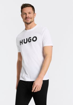 HUGO BOSS T-Shirt HUGO Dulivio, Herren, Gr. XXL, open wei&szlig;120, Single Jersey, Obermaterial: 100% Baumwolle, unifarben, regular fit normal, Rundhals, abgesteppte