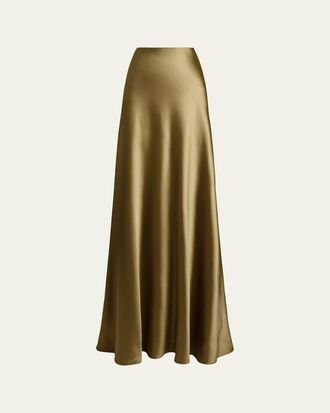 Ralph Lauren Collection Masina Stretch Satin Skirt