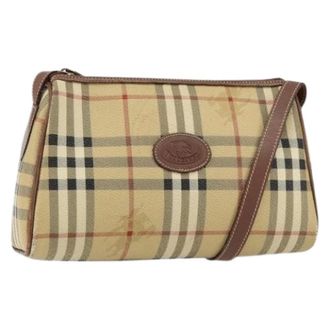 Burberry Pre-owned Cross Body Bags, female, Beige, Size: ONE SIZE Pre-owned Plastic Shoulder Bag