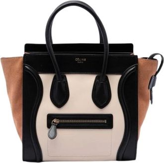 Celine Pre-owned Luggage Tote - Dames - Vintage Shopper - Veelkleurig - ONE Size - Leer - Vintage