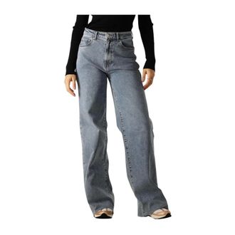 Catwalk Junkie Jeans, Dames, Blauw, W30, Donkerblauwe Loose Fit Jeans