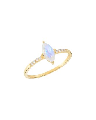 Tiramisu 14K Over Silver 0.81 Ct. Tw. Gemstone Solitaire Ring