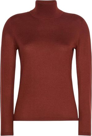 Max Mara Cashmere Turtleneck Sweater - Dames - Coltruien - Bruin - M - Kasjmier - Truien & Vesten