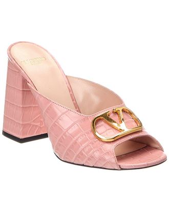 Valentino Vlogo Signature Leather Sandal