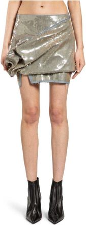 Rick Owens Rokken, Dames, Blauw, S, Short Skirts