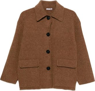 Lebor Gabala Cardigan lungo - Marrone