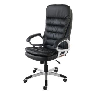 Oresteluchetta Silla de oficina en polipiel negra cm a.102/110 x l.70 x p.68