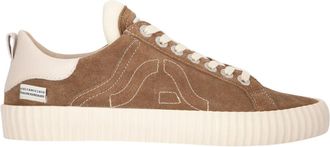 Springa Taupe Wavy Suede Sneakers