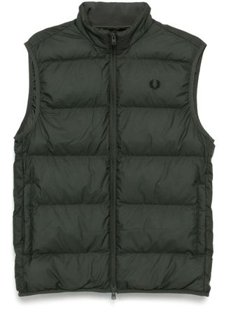 Fred Perry Piumino con ricamo - Verde