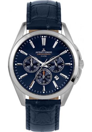 Jacques Lemans 1-1945-1B Mens Derby Watch - Silver - One Size