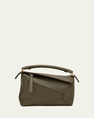 Loewe x Paulas Ibiza Puzzle Edge Mini Top-Handle Bag in Leather