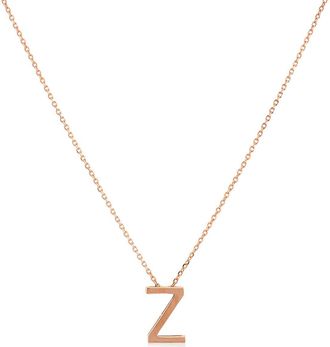 Vanrycke Abecedaire Rose Gold Letter Z Necklace