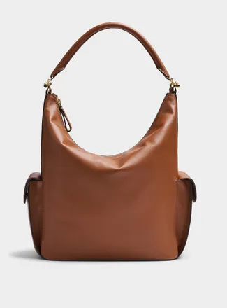 Lauren Ralph Lauren Womens Blaike side pocket large shoulder bag