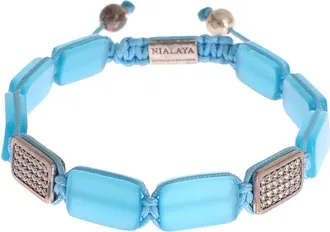 Nialaya CZ Opal 925 Womens Bracelet