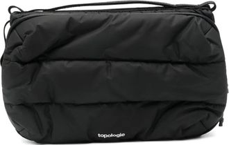 Topologie Grote Bottle Sacoche gewatteerde clutch - Zwart