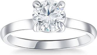 Pompeii3 1 ct Diamond Solitaire Engagement Ring 14k White Gold