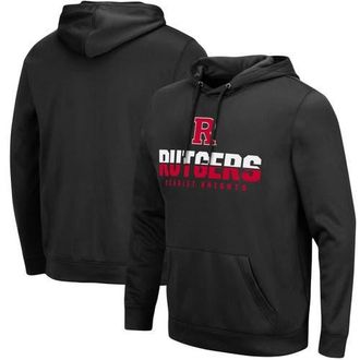 Colosseum Mens Colosseum Black Rutgers Scarlet Knights Lantern Pullover Hoodie at Nordstrom, Size Xxx-Large