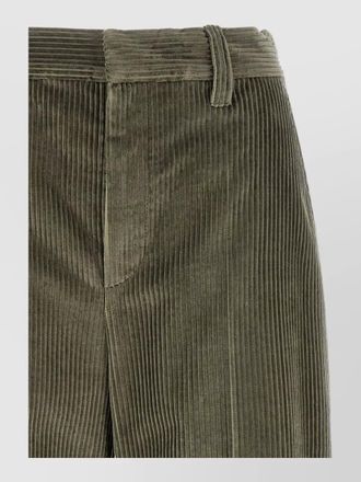 Brunello Cucinelli corduroy flared wide leg trousers