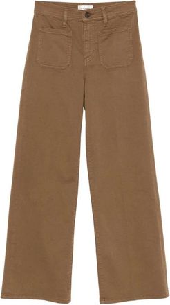 Frame Denim Broeken, Dames, Bruin, W27, Katoen, Le Slim Palazzo Harbor Pocket
