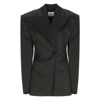 Andamane Blazers, female, Black, Size: 2XS Satin Blazer