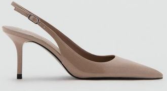 Mango Scarpe tacco vernice nude - Donna - 35 - MANGO