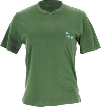Marni Marni logo T-shirt van groen katoen