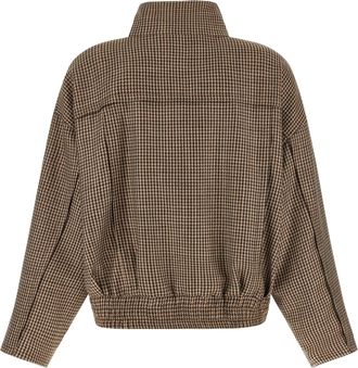 Brunello Cucinelli Womens Brown Virgin Wool Jacket Clothing