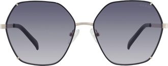 Guess Smoke Gradient Geometric Ladies Sunglasses GF6168 32B 58